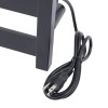 5-Tier 200w Heated Towel Rack Wall-mounted Bathroom Heating Rail Stainless Stee