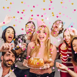 Confetti Biodegradable Eco-friendly Heart Shaped Paper Confetti, Tissue Paper Confetti Wedding Confetti Table Decor Love Tissue Paper For Weddings, Decorations And Celebrations