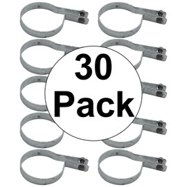 3-1/2" Tension Band for Chain Link Fence - Use for 3-1/2" Outside Diameter Post/Pipe - Galvanized Chain Link Tension Band - Qty 30