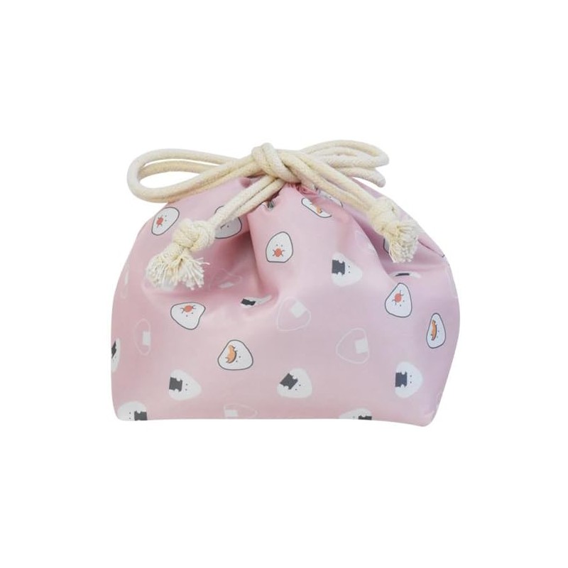 Ijinsha 48039 Gyutto Rice Ball Lunch Drawstring Pink