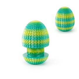 FoxVilla 3D Printed Mystery Maze Egg, Money Puzzle Box with Hidden Compartment, Brain Teaser Game, Gift for Adults & Kids (Crystal Forest, 3.4 inch)