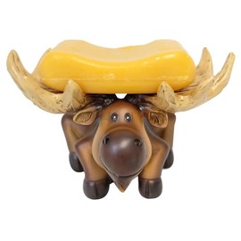 De Leon Collections Polyresin Whimsical Moose Bar Soap Dish/Soap Holder