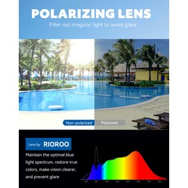 RIOROO Swimming Goggles Adult Polarised Swimming Goggles Suitable for Women and Men / Leak-Free / Clear Wide Angle / UV Resistant / Anti-Fog Comfortable Teenager Swimming