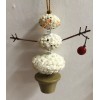 Unbranded 12 Sets Of 2 Snowman Ornament "Mr. Snowman" Polystone