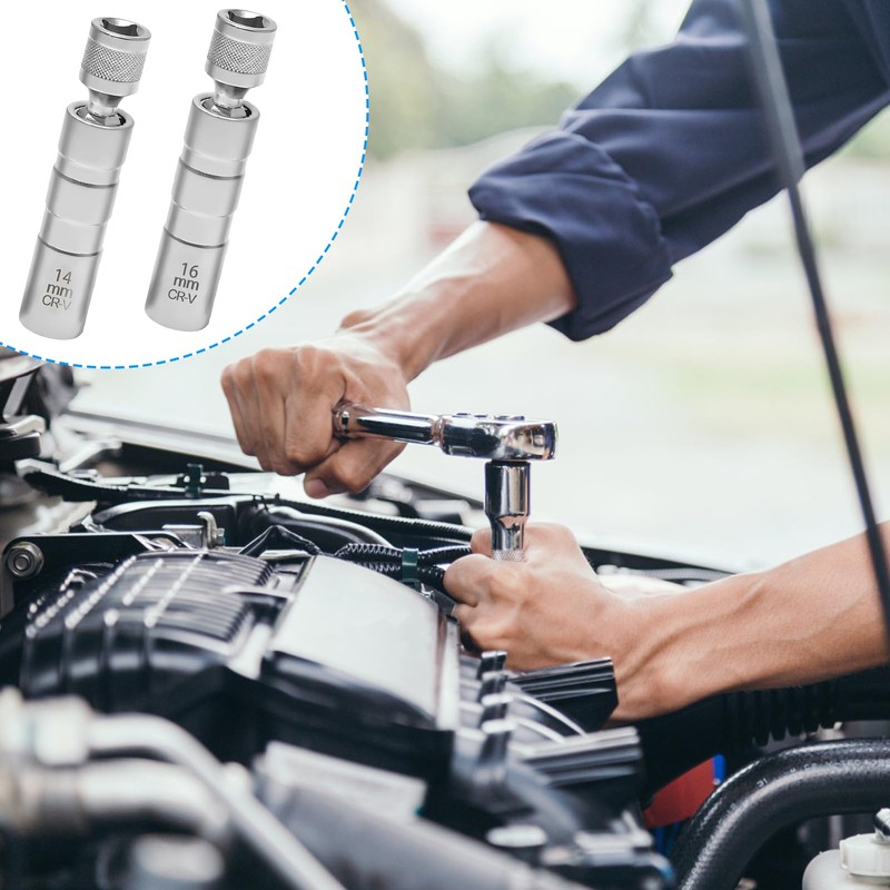 Forhome Spark Plug Wrench 14 mm and 16 mm, Spark