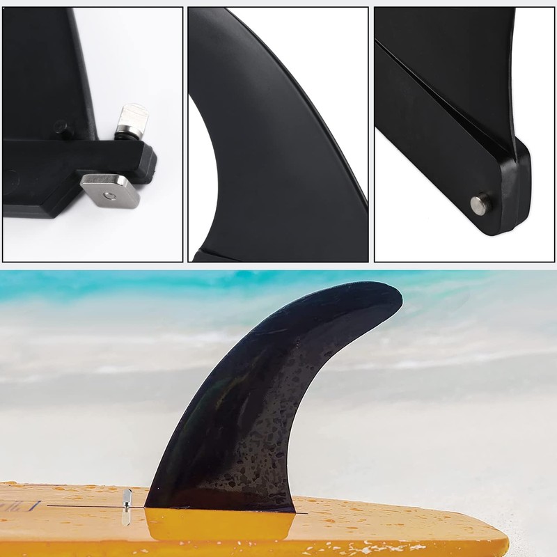 yuejuhe Removable Surfboard Fin, Universal Nylon SUP Fins with Screws