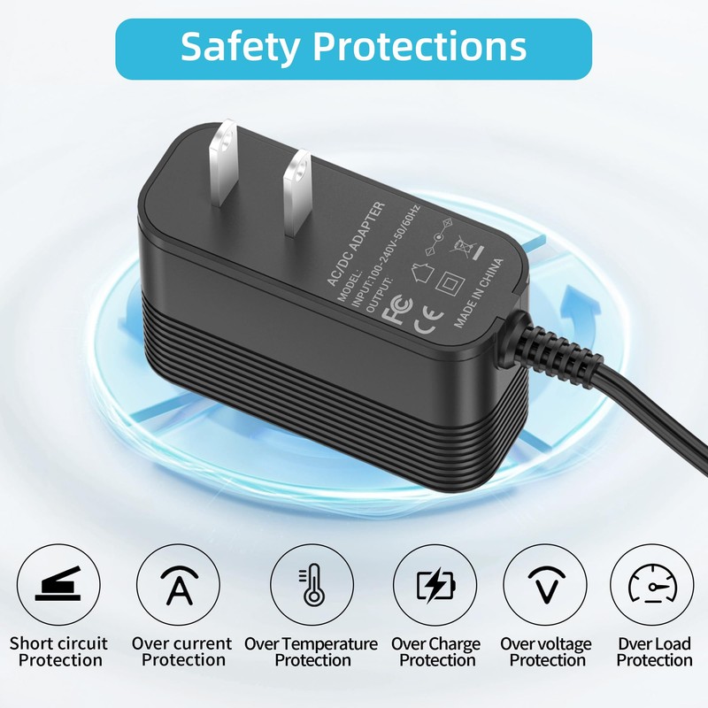 Power Charger for Shark FlexBreeze Outdoor Fan, Replacement Adapter Compatible