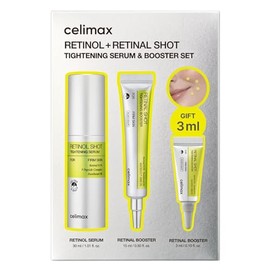 celimax The Vita A Retinal Shot Booster + Set de suero de retinol exclusivo global | | 0.1% retinal, 3% de matrixilo, retinoide de alta resistencia para antienvejecimiento, minimizador de poros
