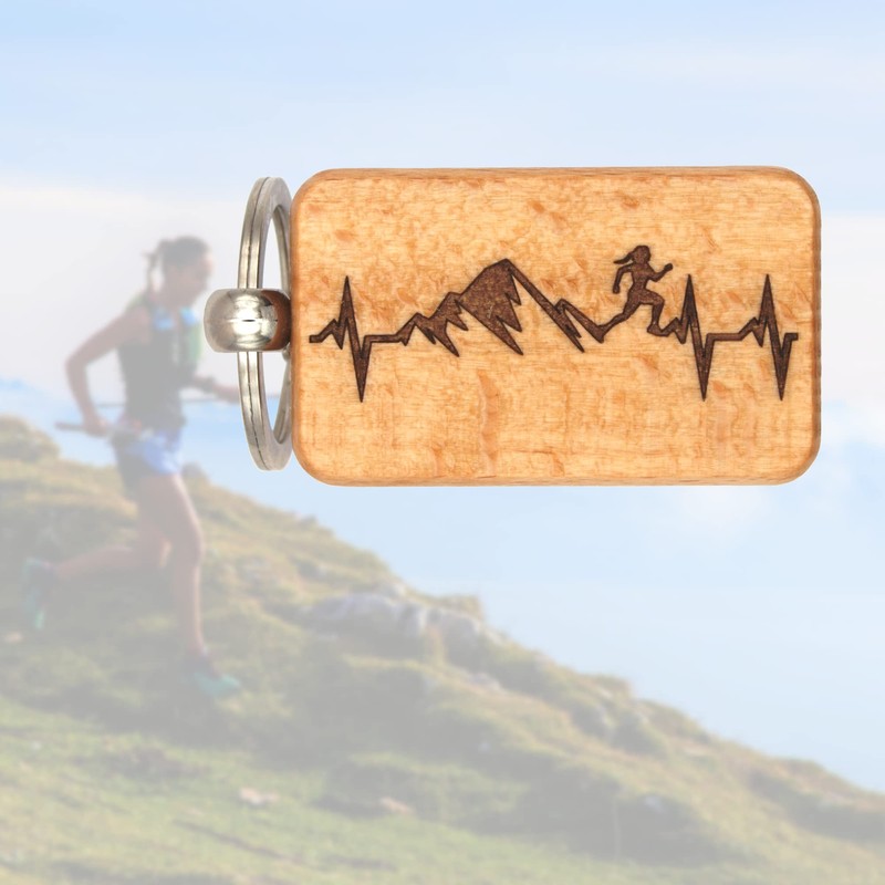 dekolaser24 - Key ring trail running ECG woman gift idea