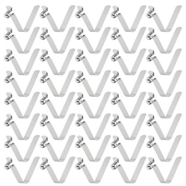 sourcing map 40pcs Single Button Kayak Paddle Snap Spring Clip