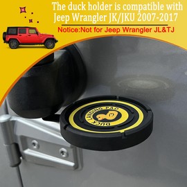 RDFUN Duck Landing Pad,Duck Holder for Jeep Wrangler JK 2007-2017,Place Duck Here Holder for Jeep Wrangler, Black