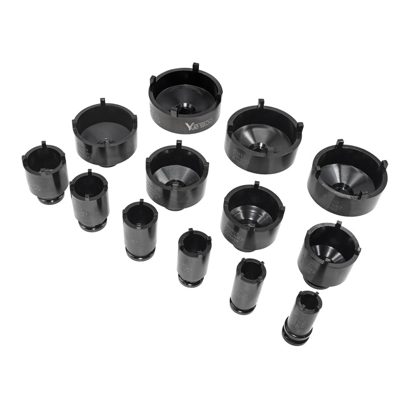 Yuesstloo 13 PCS Spindle Nuts Socket Kit Ball Joints Axle