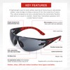 Riley Stream Red Safety Glasses for Work - Lightweight Sports