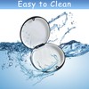Scettar 2 Pcs Denture Retainer Case, Mouth Guard Case with