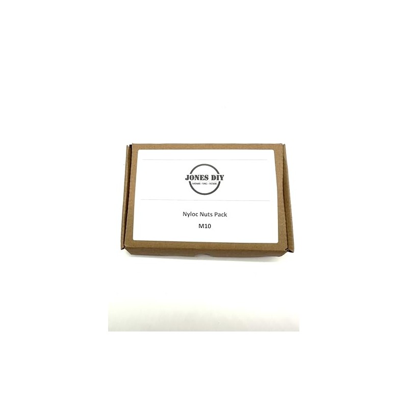 20 Pack of M10 Nyloc Nuts - Self locking with