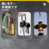 Carabiner, Multi-functional Carabiner, Aluminum Alloy, O-Ring, Black, Mini Carabiner, D-Shaped