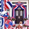 Batiyeer 5 Pcs 32.2ft 4th of July Patriotic Bunting Porch