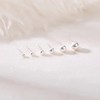 Small Silver Stud Earrings for Women: Hypoallergenic Sterling Silver Round