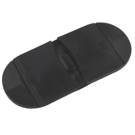 Glomora Rubber Shoe Soles, Natural Rubber Outsoles for Shoe Repair, Anti-Slip & Wear-Resistant (Black Heel)