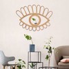Rattan Eye Wall Mirror Hand Woven Innovative Art Dressing Makeup