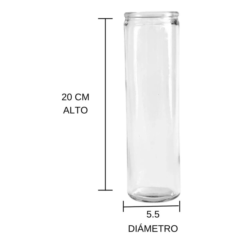 CEB Caja Con 20 Piezas De Vaso 100 Para Veladora