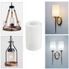 Frosted Glass Lamp Shade, 2 pack, Pendant Light Shade Cylinder