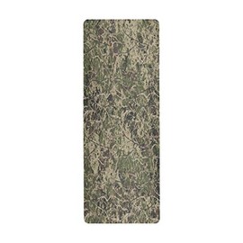 Qilmy Abstract Hunting Camo Yoga Mat Non Slip Hot Yoga Mat, Yoga Towel & Mat 2in1 Lightweight & Optimal Cushioning 71"x 26" Thickness 1mm