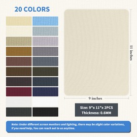 KING MOUNTAIN Canvas Repair Patch 9 x11 Inch 2 Pcs Self-Adhesive Waterproof Fabric Patch for Sofas, Tents, Furniture,Tote Bags, Car Seats (Beige)