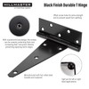 HILLMASTER 8 Inch T-Strap Heavy Duty Shed Door Hinges Gate