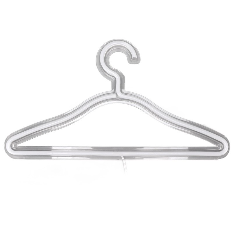 Coat Hanger LED Neon Sign Decorative Wall Hanging Sign for