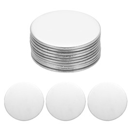 sourcing map 10Pcs Stainless Steel Disc Blank Stamping Tag Engraved Stainless Steel Round Charm Pendant 1.1mm(T) 20mm/0.79" for Pendant Bracelet Necklace Jewelry Making Earring