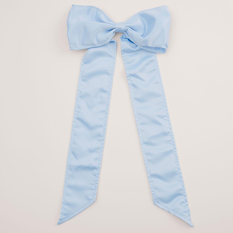 Personalization Universe Embroidered Initial Blue Bow Wicker Easter Basket with