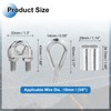 PATIKIL 18Pcs M10 304 Stainless Steel Wire Rope Kit, Wire