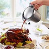 Stainless-Steel Double Insulated Gravy Boat - Sauce Jug with Hinged
