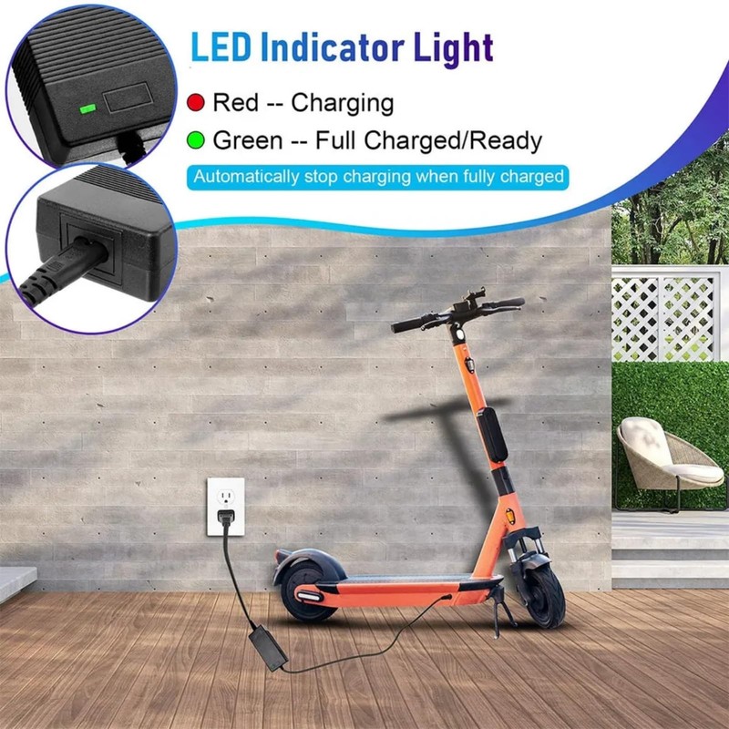[Verified Fit] 25.2V 1A Charger for Ninebot by Segway Zing