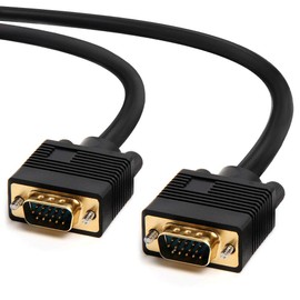 Cmple - SVGA/VGA Cable Male to Male Computer Monitor Cables VGA Video Cable - Monitor Video Adapter Cable with Ferrite Cores Support 1080P Full HD for Laptop, PC, Projector, HDTV, Display - 50 Feet