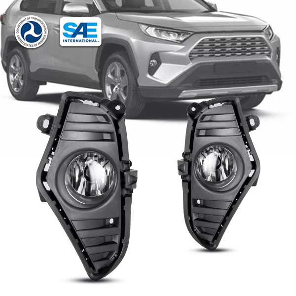 WolfX For 2019-2025 Toyota RAV4 Fog Lights Driving Front Bumper