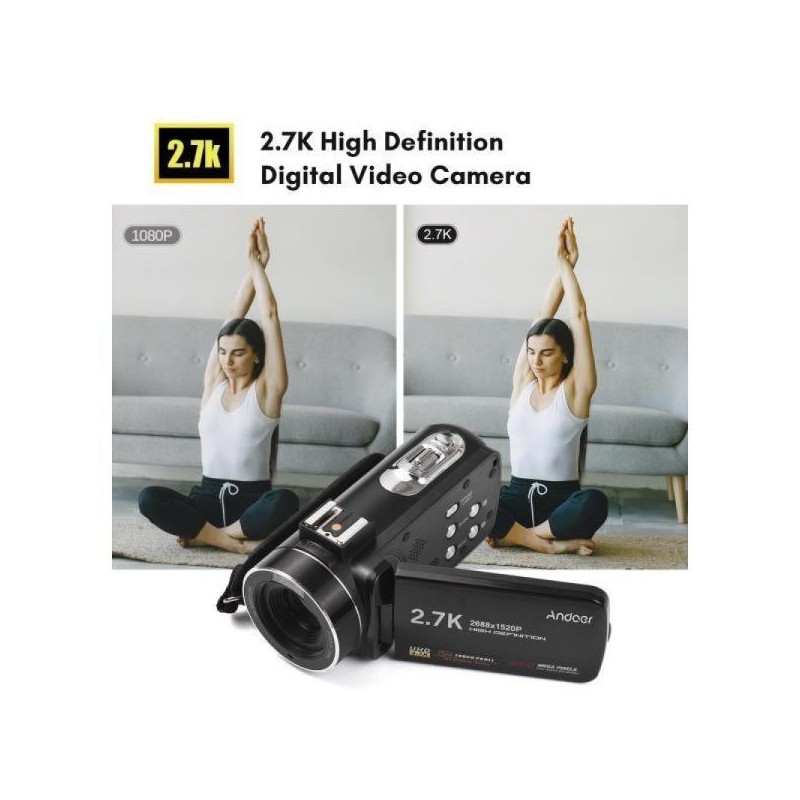 Andoer/2.7K/Digital/Camera/DV/48MP/16X/Zoom/3.0/Inch/IPS/Touch/Panel/Beauty/Face
