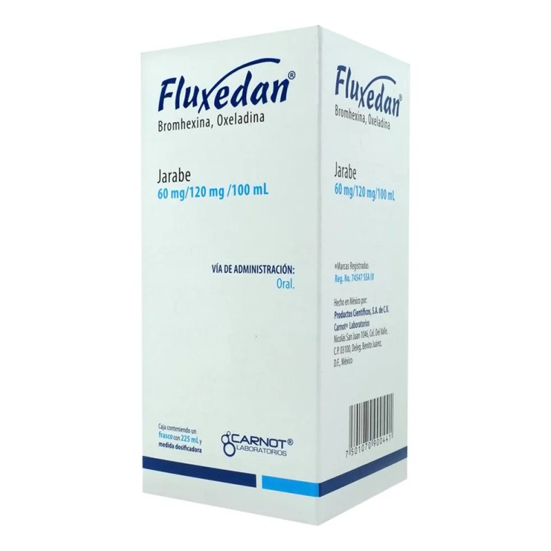 Fluxedan Jarabe 0.12 G/0.06 G/100 Ml, 1 Frasco 225 Ml