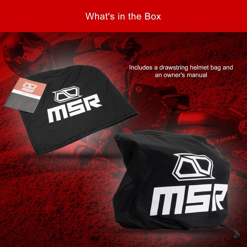 MSR SC Range Dirt Bike Motocross Helmet Large Matte White
