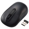 Elecom M-DY11DRSKBK Wireless Mouse, Silent, Antibacterial, 3 Buttons, Size M,