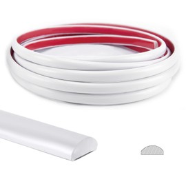 Art3d 10 Ft Peel and Stick Trim for Backsplash Tile Edge, Self-Adhesive Liner for Corner Decor in White,A17981WT