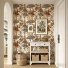 SuxiGlo Vintage Neutral Tropical Jungle Botanical Peel and Stick Wallpaper