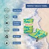 4Monster Microfiber Beach Towel with carry bag Sand Proof Travel
