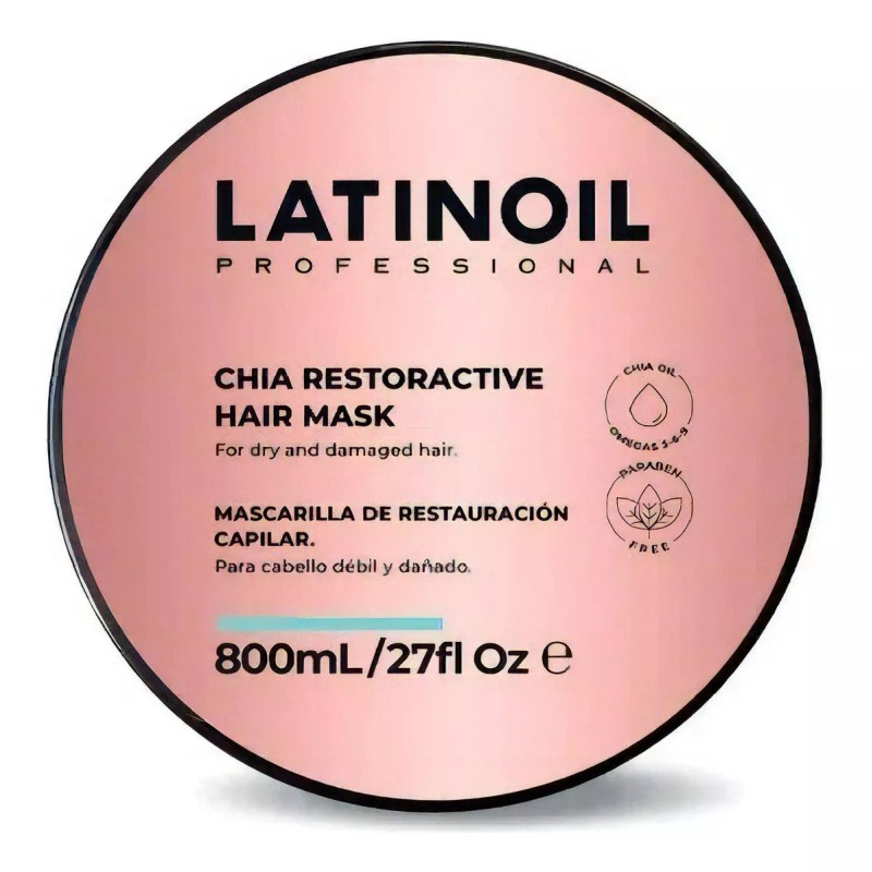 Latinoil Mascarilla Hidratación Con Aceite De Chía Latinoil 800 Ml