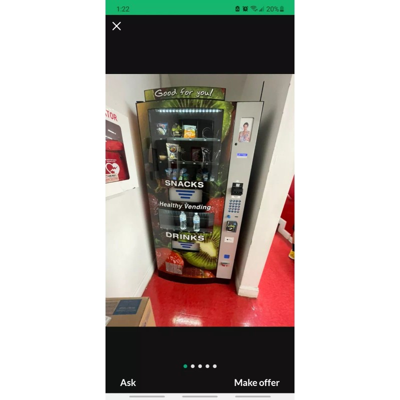 SEAGA HY900 / HY2100 COMBO VENDING MACHINE #1452 LOCK &