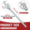 Tandefio Adjustable Fire Hydrant Wrench,1-1/2" to 3" 20 Inch Multifunctional
