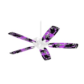 SceneKid Purple - Ceiling Fan Skin Kit fits most 42 inch fans (FAN and BLADES SOLD SEPARATELY)
