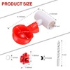 [12 Pack] Chicken Water Cups with PVC Tee,Chicken Water Nipples,Automatic