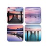 DV DESIGN 4 x Square Lake District Coasters - Sunset